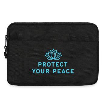 Protégez votre paix Lotus Yoga Spiritualité - Sacoche pour ordinateur portable 13 pouces - noir - Devant