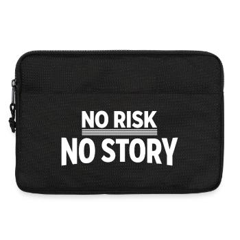 NO RISK NO STORY Adventure Statement - Laptop bag 13" - black - Front