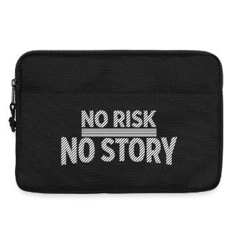NO RISK NO STORY Adventure Statement - Laptop bag 13" - black - Front