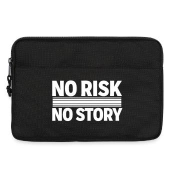 NO RISK NO STORY Adventure Statement - Laptop bag 13" - black - Front