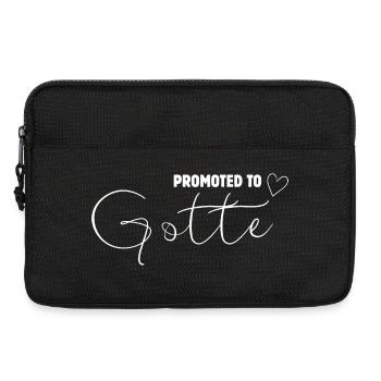 Promue Gotte, Marraine du Don - Sacoche pour ordinateur portable 13 pouces - noir - Devant