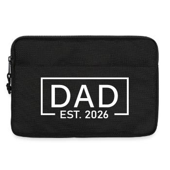 Dad 2026 Est 2026 Modernes Vater Design - Laptoptasche 13" - Schwarz - Vorne