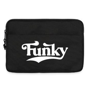 Funky Retro Script Logo - Laptoptasche 13" - Schwarz - Vorne