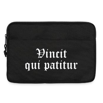 Vincit qui patitur - Laptop bag 13" - black - Front
