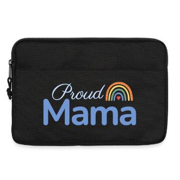 Proud Mama Regenbogen - Laptoptasche 13" - Schwarz - Vorne
