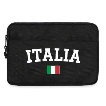 Italien Flagge Design Weiss - Laptoptasche 13" - Schwarz - Vorne