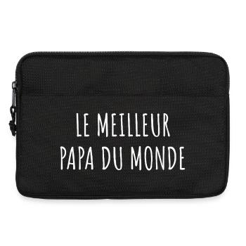 Meilleur Papa Monde - Sacoche pour ordinateur portable 13 pouces - noir - Devant