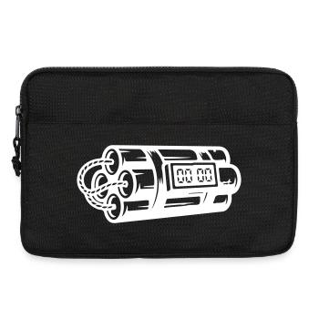Time Bomb Explosive Dynamite - Laptop bag 13" - black - Front