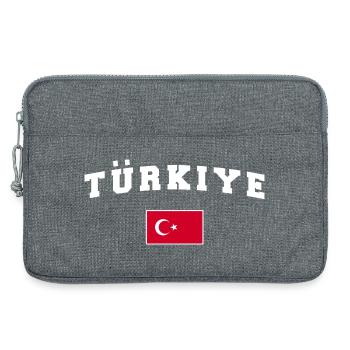 Türkei T-Shirt - Laptoptasche 13" - Grau meliert - Vorne