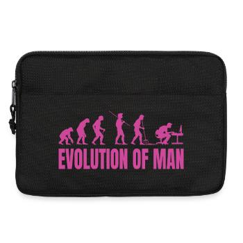Evolution of Man Programmer Computer Science pink - Laptop bag 13" - black - Front