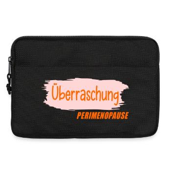 Überraschung - Frauen Perimenopause - Laptoptasche 13" - Schwarz - Vorne