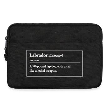 Labrador Definition Lustig Lexikon Design - Laptoptasche 13" - Schwarz - Vorne