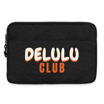 Delulu Club Trend Spruch lustig Manifestieren - Laptoptasche 13" - Schwarz - Vorne