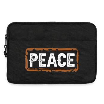 Peace - Laptop bag 13" - black - Front