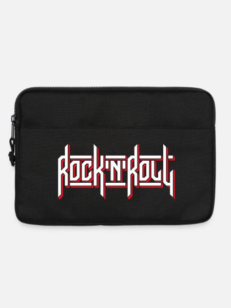 Rock'N'Roll Custom Typography Logo - Laptop bag 13" - black