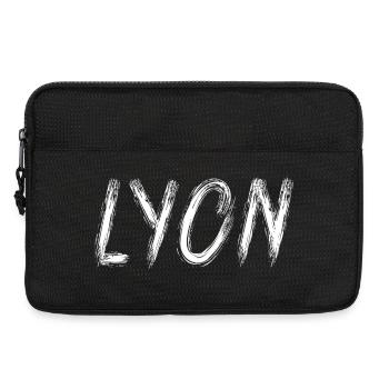 Lyon in Pinselbuchstaben - Laptoptasche 13" - Schwarz - Vorne