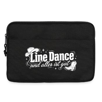 Line Dance: Alles ist gut - Laptoptasche 13" - Schwarz - Vorne