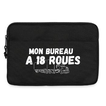Mon Bureau A 18-Roues - Sacoche pour ordinateur portable 13 pouces - noir - Devant