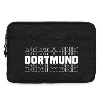 Dortmund Ruhrpott Heimat NRW Repeat - Laptoptasche 13" - Schwarz - Vorne