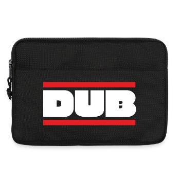 DUB Bold Wordmark with Red Bars - Laptop bag 13" - black - Front