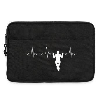 Calisthenics Battement de Coeur Heartbeat - Sacoche pour ordinateur portable 13 pouces - noir - Devant