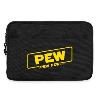 Une histoire de Pew Pew - Sacoche pour ordinateur portable 13 pouces - noir - Devant