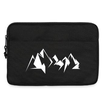 Mountain Mountains Symbol Illustration Graphic Nature icon - Laptop bag 13" - black - Front