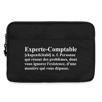 Experte-Comptable Définition - Sacoche pour ordinateur portable 13 pouces - noir - Devant
