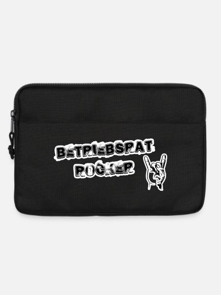 Betriebsrat Rocker black background - Laptoptasche 13" - Schwarz