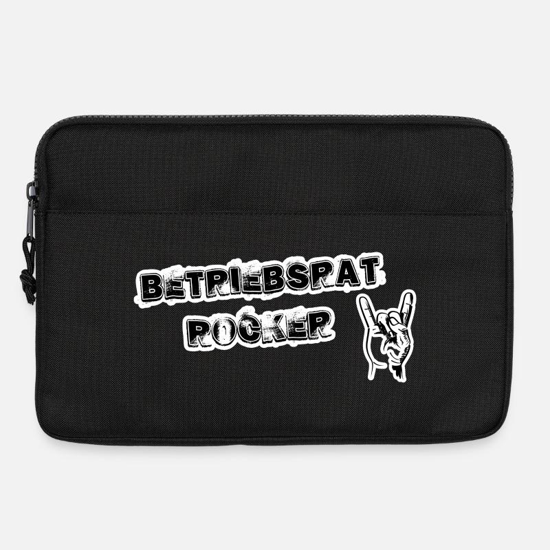 Betriebsrat Rocker black background - Laptoptasche 13" - Schwarz
