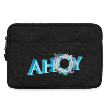 maritime anglais marin salutation lettre Ahoy - Sacoche pour ordinateur portable 13 pouces - noir - Devant