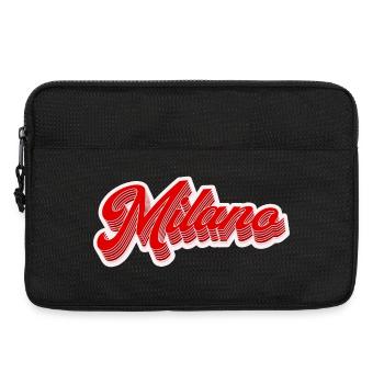 Milano Retro Lettering - Laptop bag 13" - black - Front