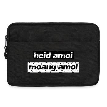 Heid Amoi Moang Amoi - Today once tomorrow once - Laptop bag 13" - black - Front