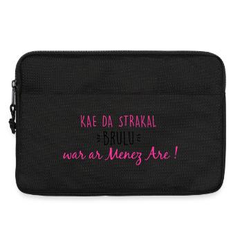 Bretagne - Kae da strakal brulu... - Sacoche pour ordinateur portable 13 pouces - noir - Devant