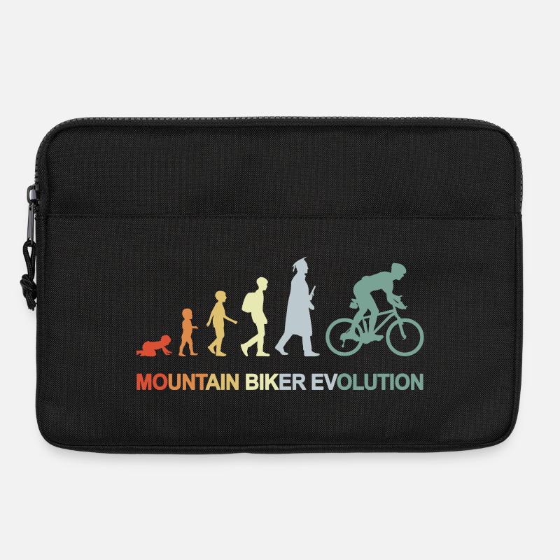 Mountainbiker Evolution - Laptoptasche 13" - Schwarz