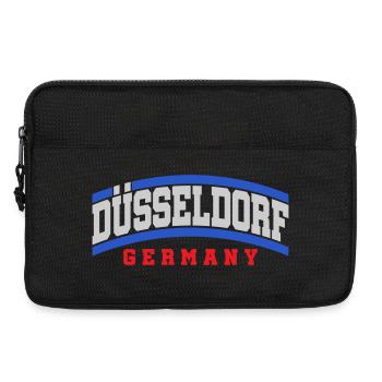 Dusseldorf City Text Font | Colors changeable - Laptop bag 13" - black - Front