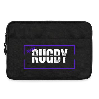 Team rugby blue - Sacoche pour ordinateur portable 13 pouces - noir - Devant