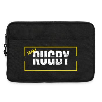 Team rugby yellow - Sacoche pour ordinateur portable 13 pouces - noir - Devant