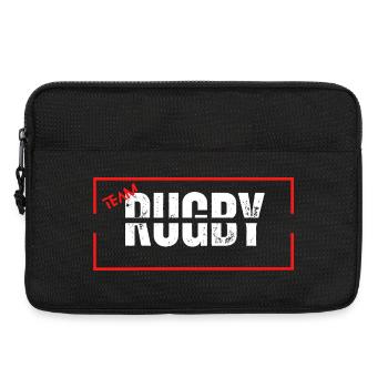 Team rugby red - Sacoche pour ordinateur portable 13 pouces - noir - Devant