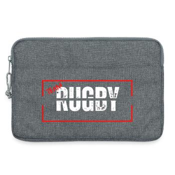 Mannschaft Rugby Rot - Laptoptasche 13" - Grau meliert - Vorne