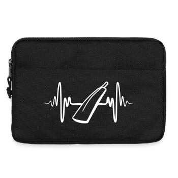 Battement de cœur de batte de cricket - Sacoche pour ordinateur portable 13 pouces - noir - Devant