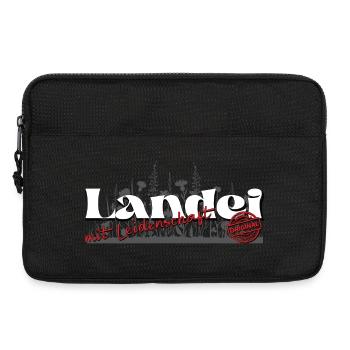 Spruch - Landei mit Leidenschaft/ Landwirt - Laptoptasche 13" - Schwarz - Vorne