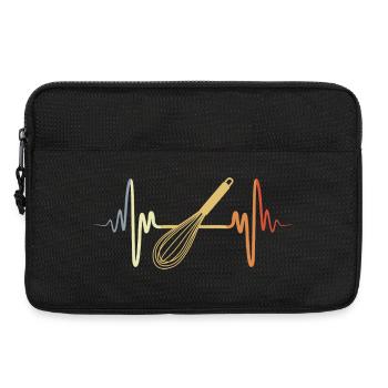 Batteur à main Vintage - Sacoche pour ordinateur portable 13 pouces - noir - Devant