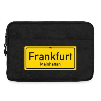 Frankfurt place name sign - Laptop bag 13" - black - Front