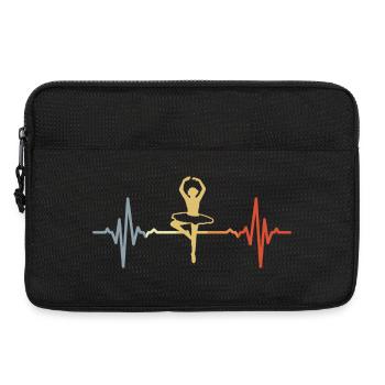 Vintage Ballett Tänzerin Herzklopfen - Laptoptasche 13" - Schwarz - Vorne