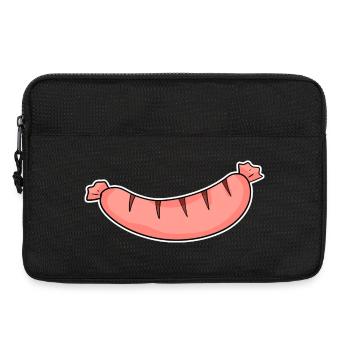 Motif de saucisse - Sacoche pour ordinateur portable 13 pouces - noir - Devant