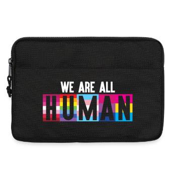 Mois de la fierté LGBT - We Are All Human - Sacoche pour ordinateur portable 13 pouces - noir - Devant
