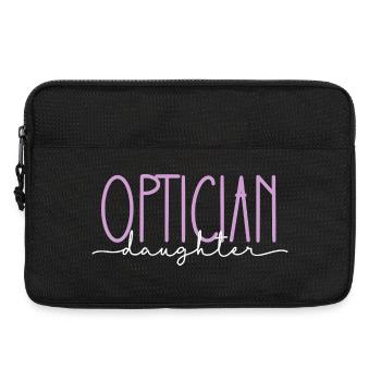 Optikerin stolze Tochter süßes Geschenk - Laptoptasche 13" - Schwarz - Vorne