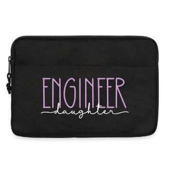 Ingenieur stolze Tochter süßes Geschenk - Laptoptasche 13" - Schwarz - Vorne