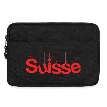 SWITZERLAND. COUNTRY. GENEVA. SWITZERLAND. HUMOR. COUNTRY - Laptop bag 13" - black - Front